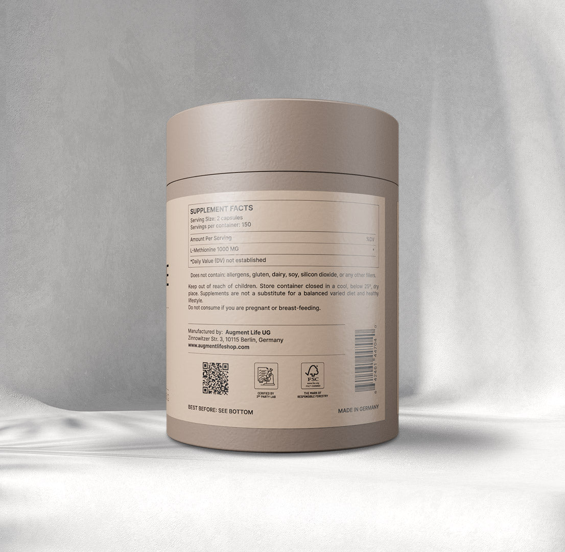 L-Methionine - 500 mg x 300 kapsler