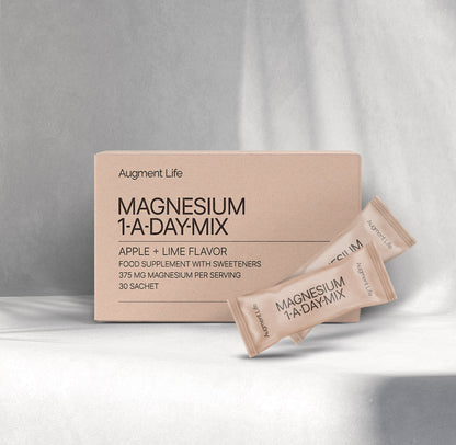 Magnesium 1-A-Day Mix – æske med 30 breve, æble-lime smag